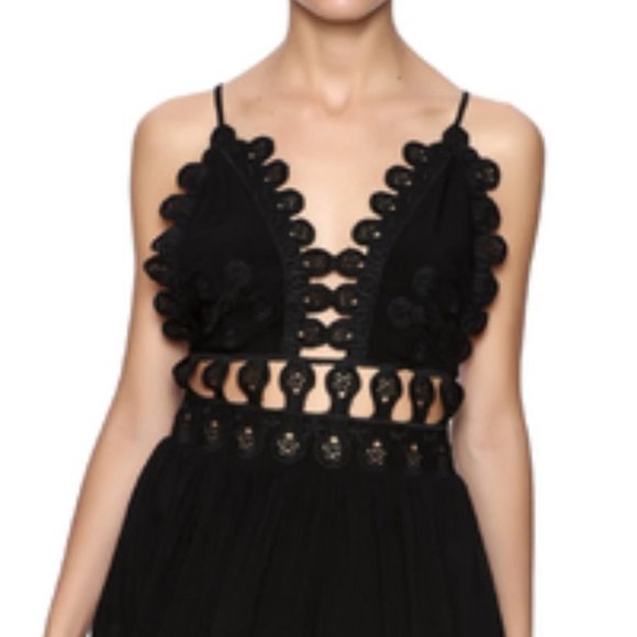 Black Mini Dress Summer Spring - Picture 3 of 4